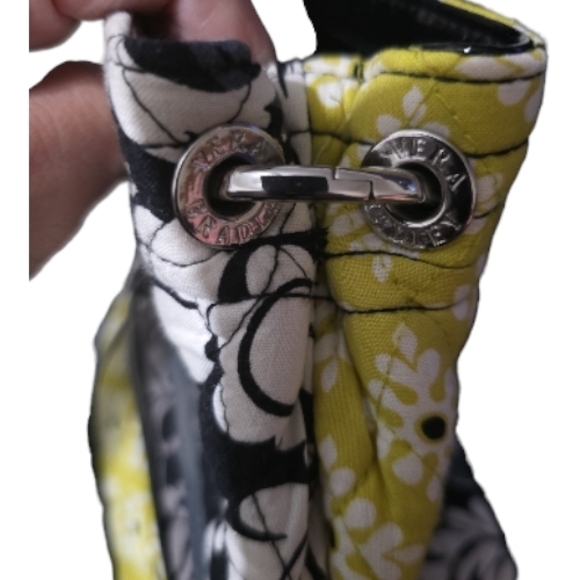 Vera Bradley Black and Yellow Floral Shoulder Bag - Picture 6 of 6
